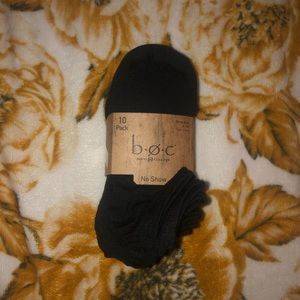 10 pack black socks NWT